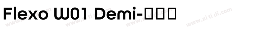 Flexo W01 Demi字体转换
